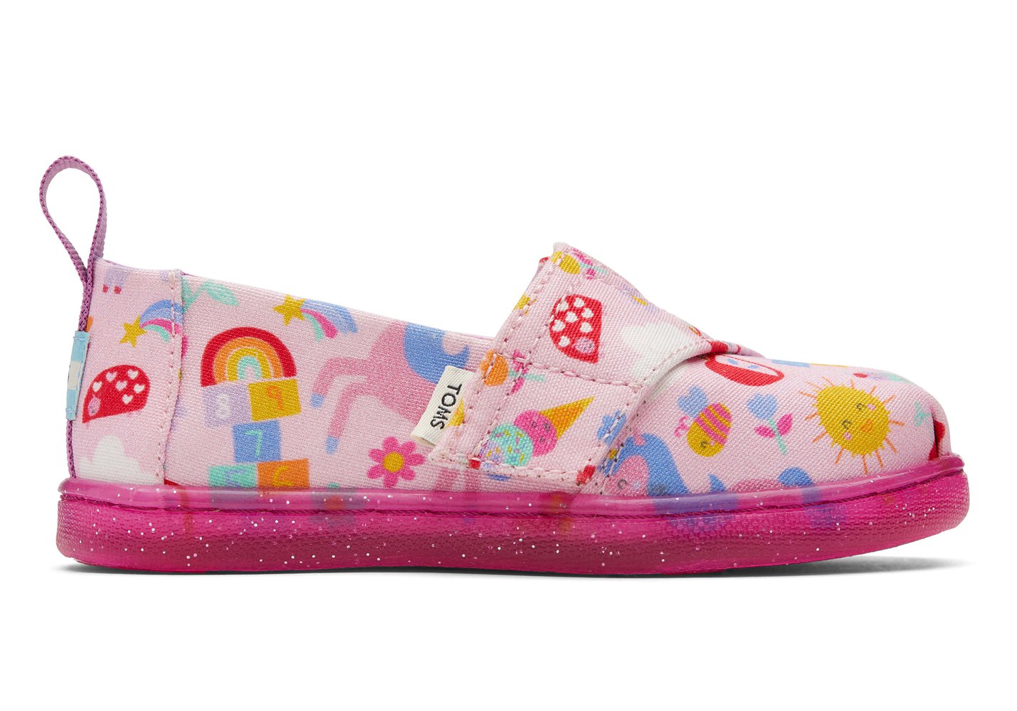 Toms Alpargata Tiny Unicorns Espadrille Pink - Kids - 34201-GAYQ